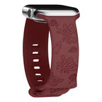 Floral Silicone Sport Strap for Apple Watch